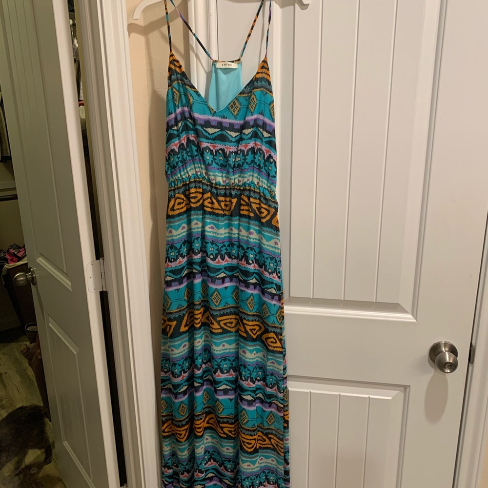Printed maxi dress